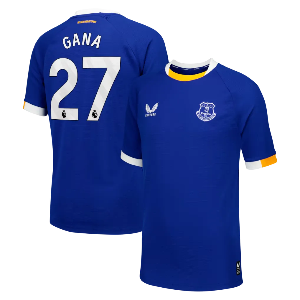 Everton Castore Home Replica Shirt 2026-27 - Kids With Gana 27 printing