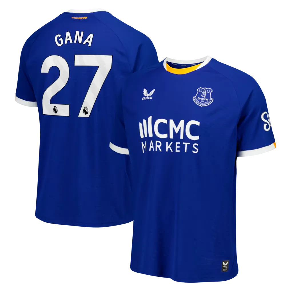 Everton Castore Home Replica Shirt 2026-27 With Gana 27 printing