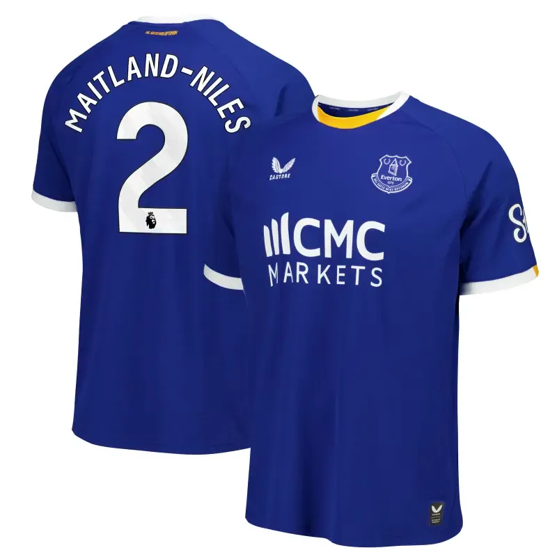Everton Castore Home Replica Shirt 2026-27 With Maitland-Niles 2 printing