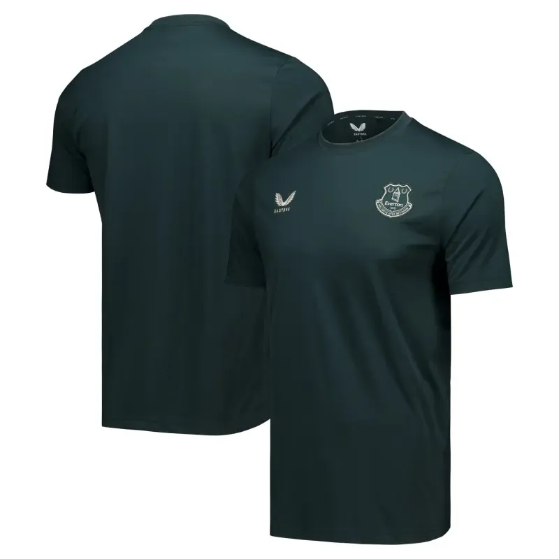 Everton Castore Players Off Pitch T-Shirt - Dark Green