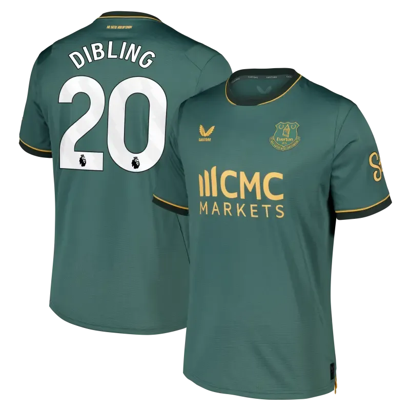 Everton Castore Third Pro Shirt 2026-27 With Dibling 20 printing