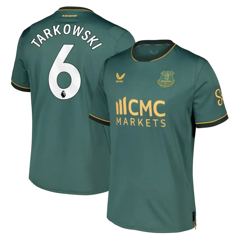 Everton Castore Third Pro Shirt 2026-27 With Tarkowski 6 printing