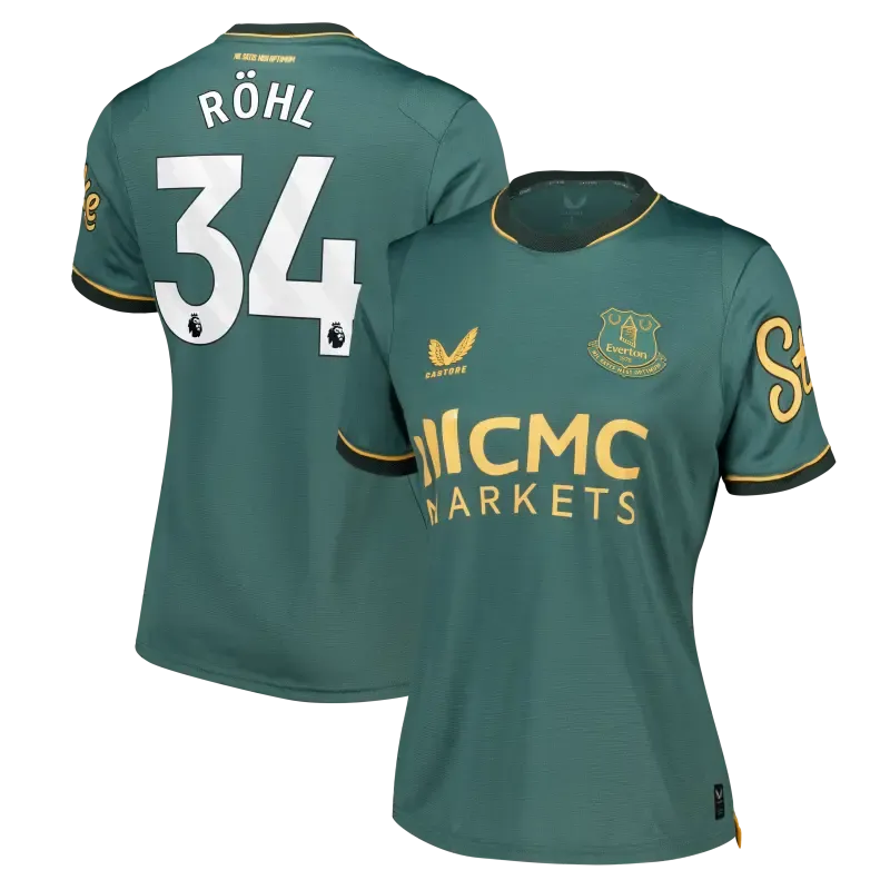 Everton Castore Third Pro Shirt 2026-27 - Womens With Röhl 34 printing