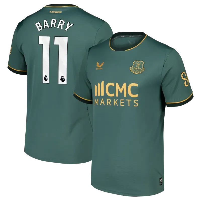 Everton Castore Third Replica Shirt 2026-27 With Barry 11 printing