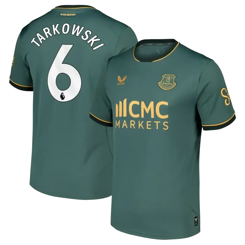 Everton Castore Third Replica Shirt 2026-27 With Tarkowski 6 printing