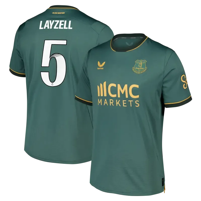 Everton WSL Castore Third Pro Shirt 2026-27 With Layzell 5 printing