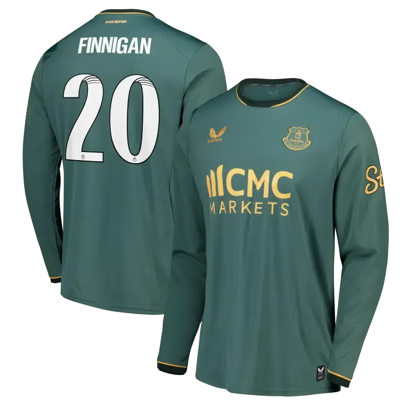 Everton WSL Castore Third Replica Shirt 2026-27 - Long Sleeve With Finnigan 20 printing