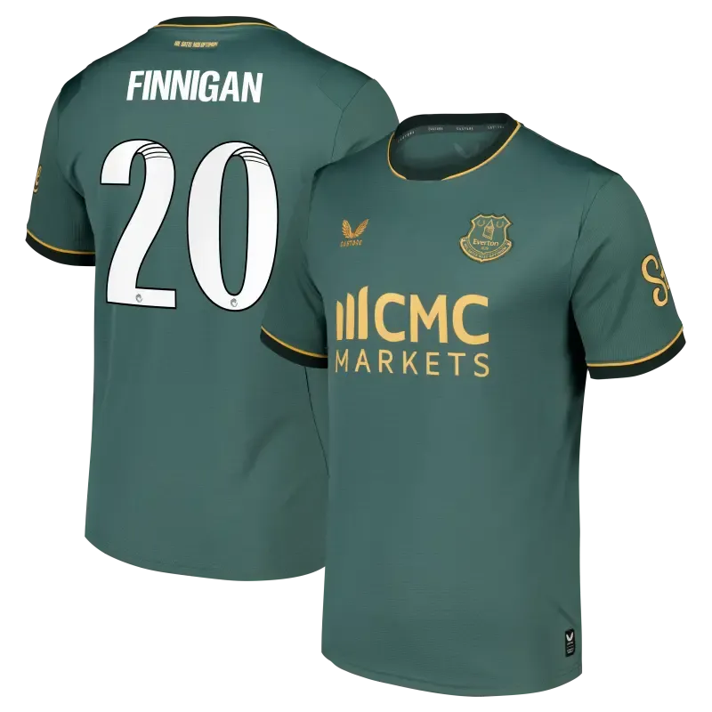 Everton WSL Castore Third Replica Shirt 2026-27 With Finnigan 20 printing