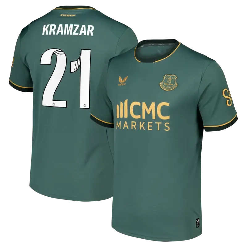 Everton WSL Castore Third Replica Shirt 2026-27 With Kramzar 21 printing