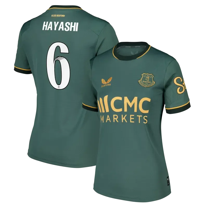 Everton WSL Castore Third Replica Shirt 2026-27 - Womens With Hayashi 6 printing