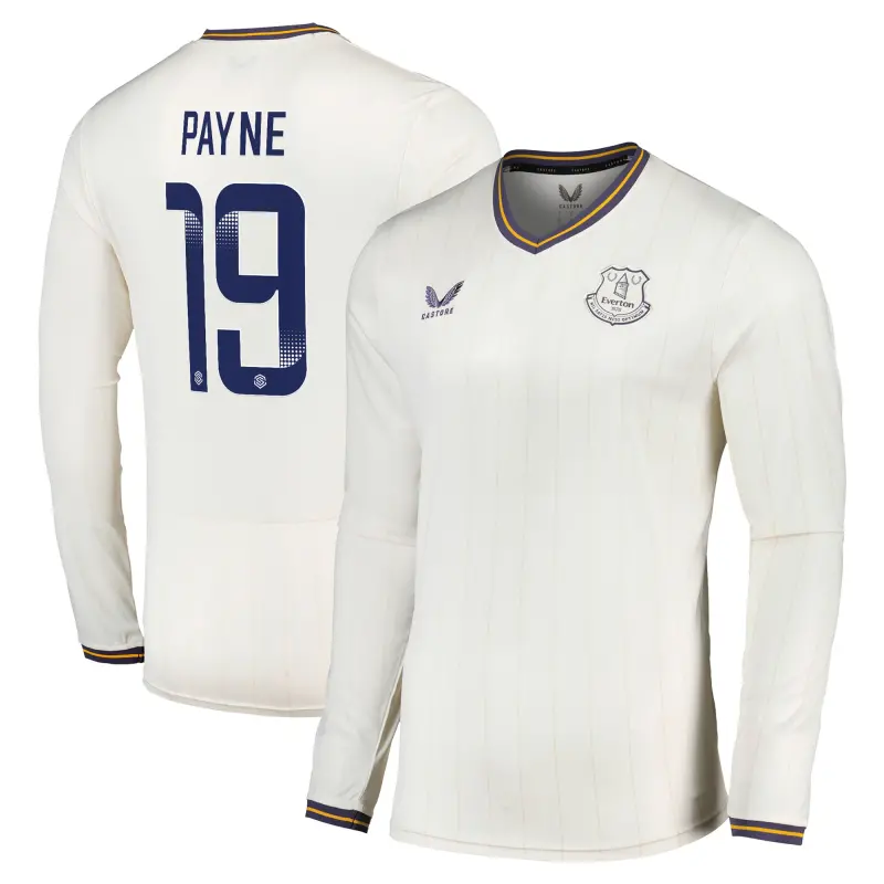 Everton Shirt everton-wsl-castore-third-shirt-2024-25-long-sleeve-kids-with-payne-19-printing-202157128-19 - Home, Away and Retro Jerseys