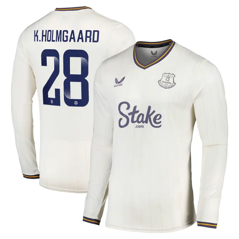 Everton Shirt everton-wsl-castore-third-shirt-2024-25-long-sleeve-with-k-holmgaard-28-printing-202157092-28 - Home, Away and Retro Jerseys