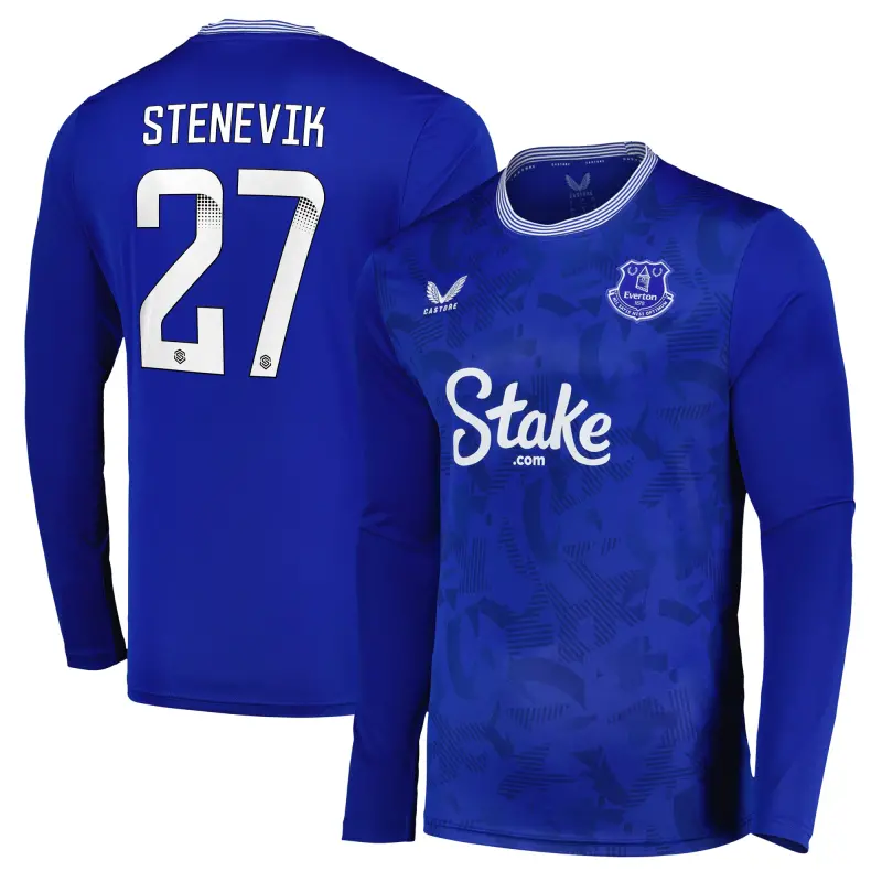 Everton Shirt everton-wsl-home-replica-shirt-2024-25-long-sleeve-with-stenevik-27-printing-201963375-27 - Home, Away and Retro Jerseys